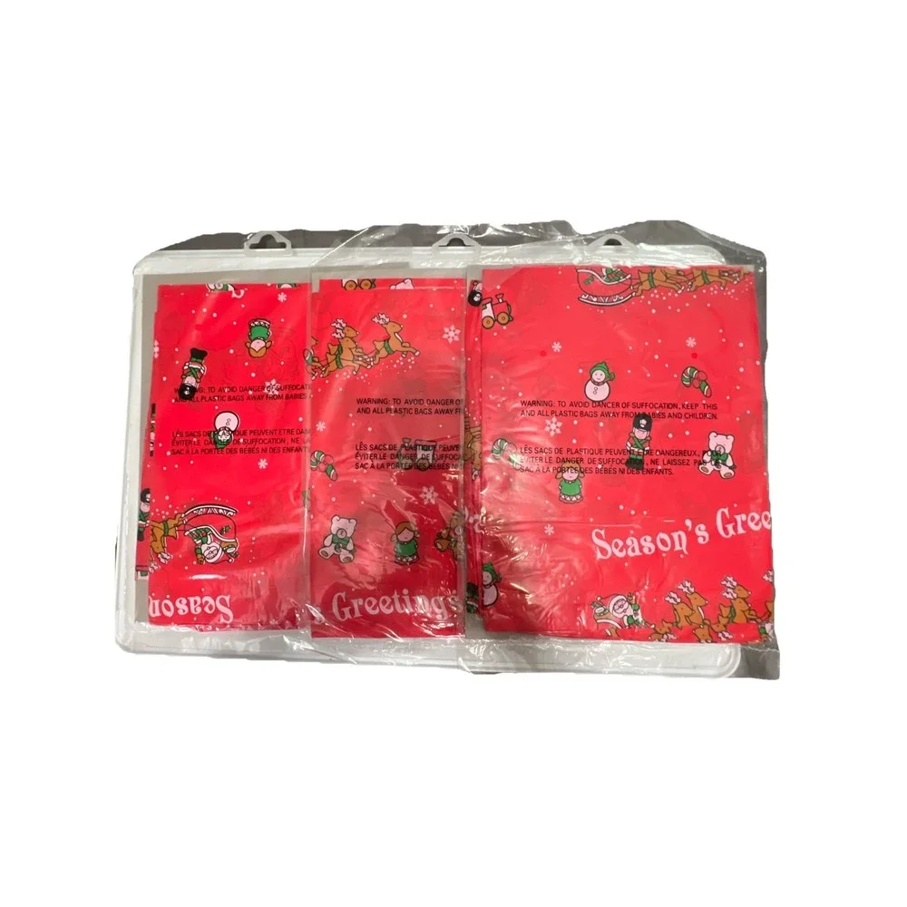Vintage Christmas Giant Vinyl Gift Bag Present Sack 44